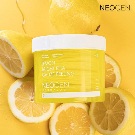 Neogen] *renewal* Dermalogy Lemon Bright PHA Gauze Peeling (30ea) - KOREAN  TREND SHOP