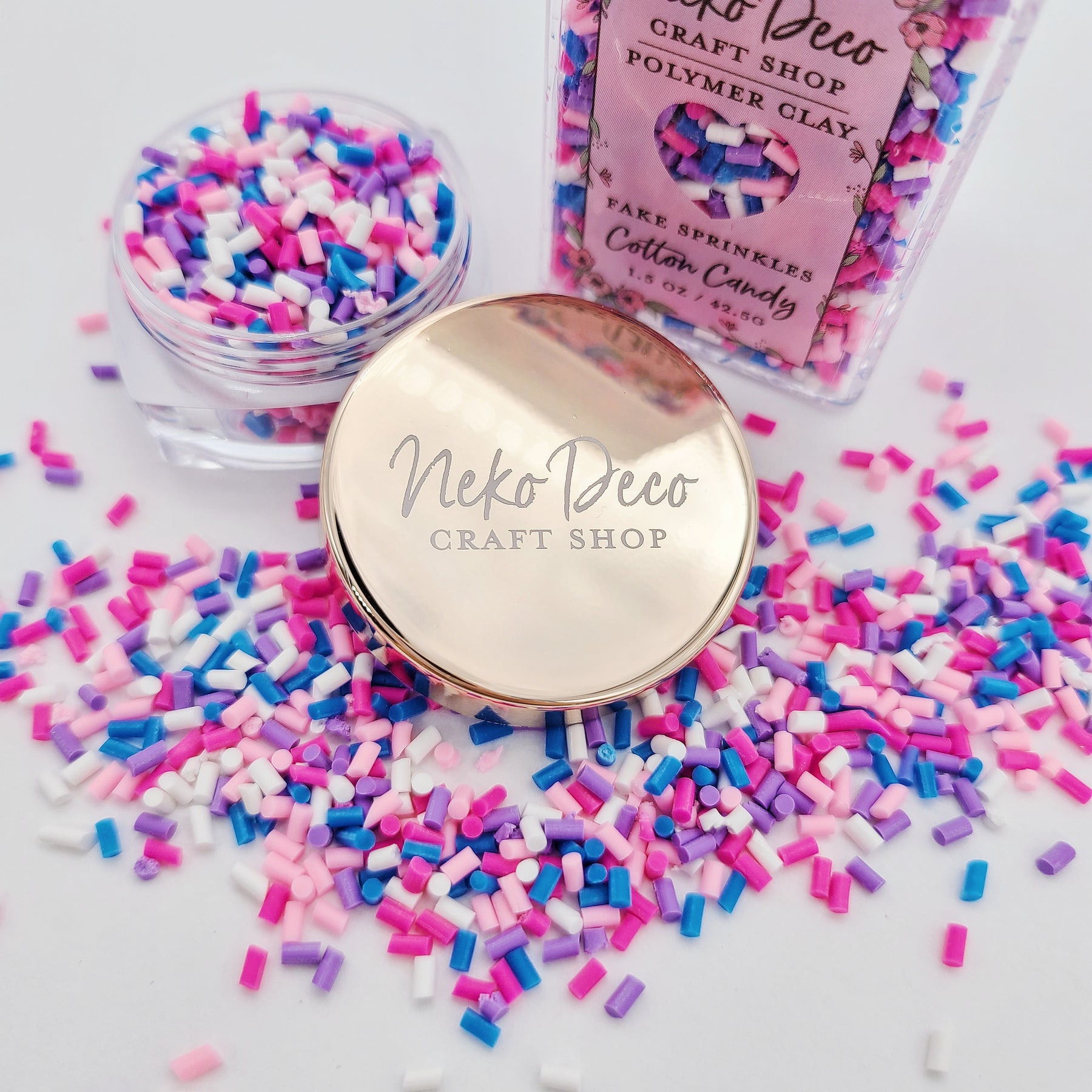 Pastel Polymer Clay Round Confetti Sprinkles, Fake Sprinkles, Decoden –  Happy Kawaii Supplies