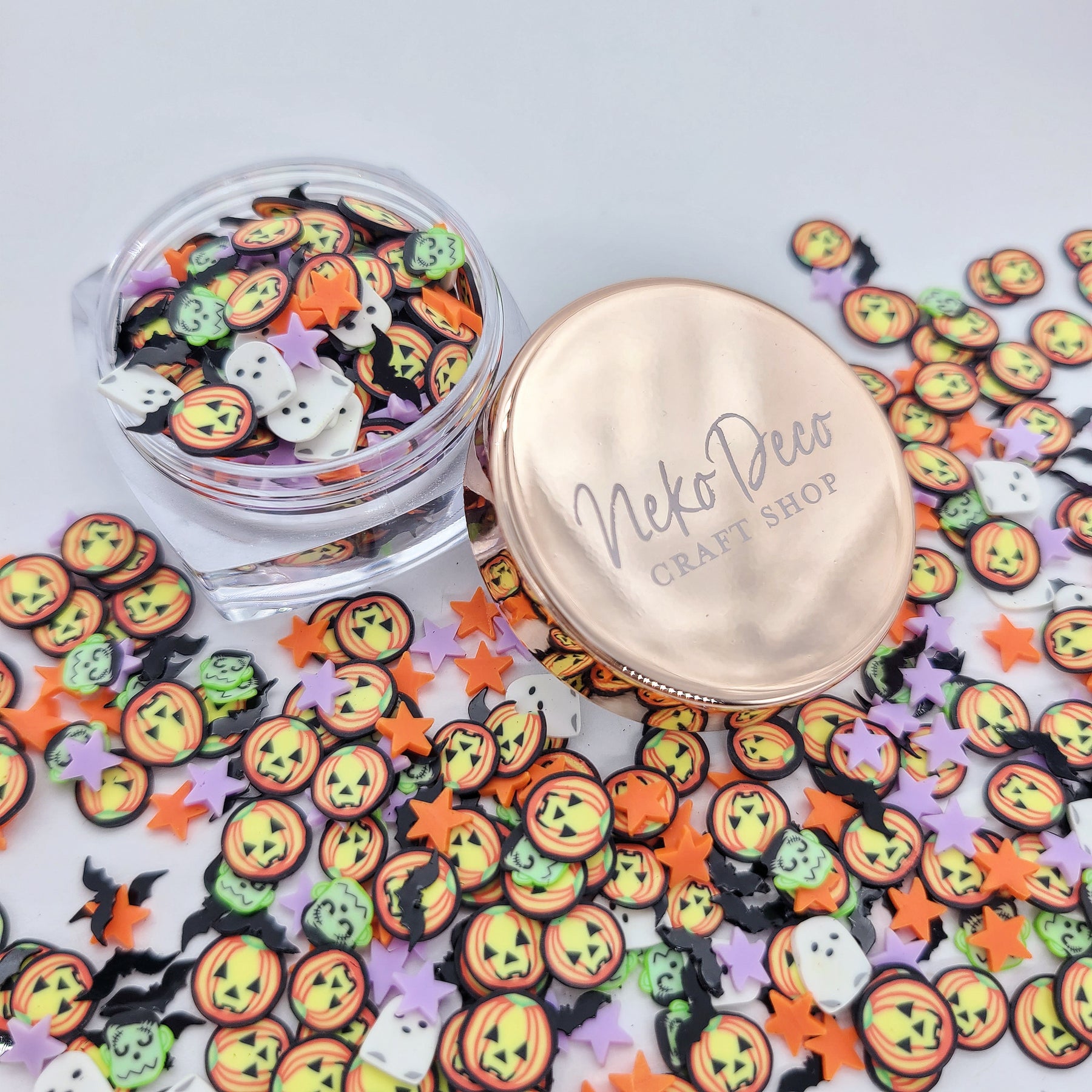 20gm, Polymer Clay Slices, WITCHES BREW, Halloween Clay Sprinkles, Clay  Slices Crafts, Polymer Clay Sprinkles, Decoden, Clay Confetti, 1 BAG (21) -  Jennifer's Goodies Galore