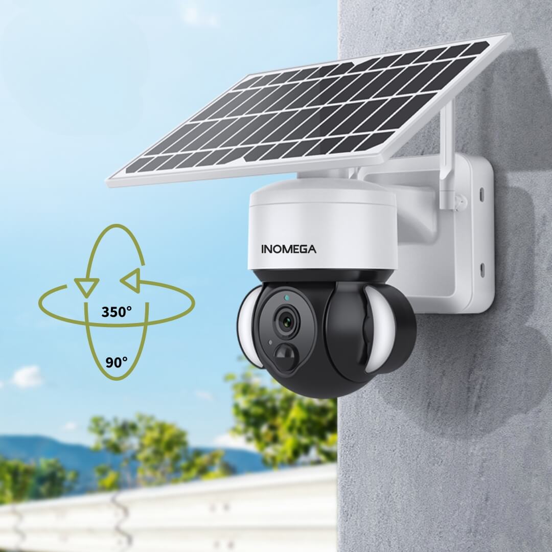 InoCam Solar Dome™ Caméra Rotative Sans Fil