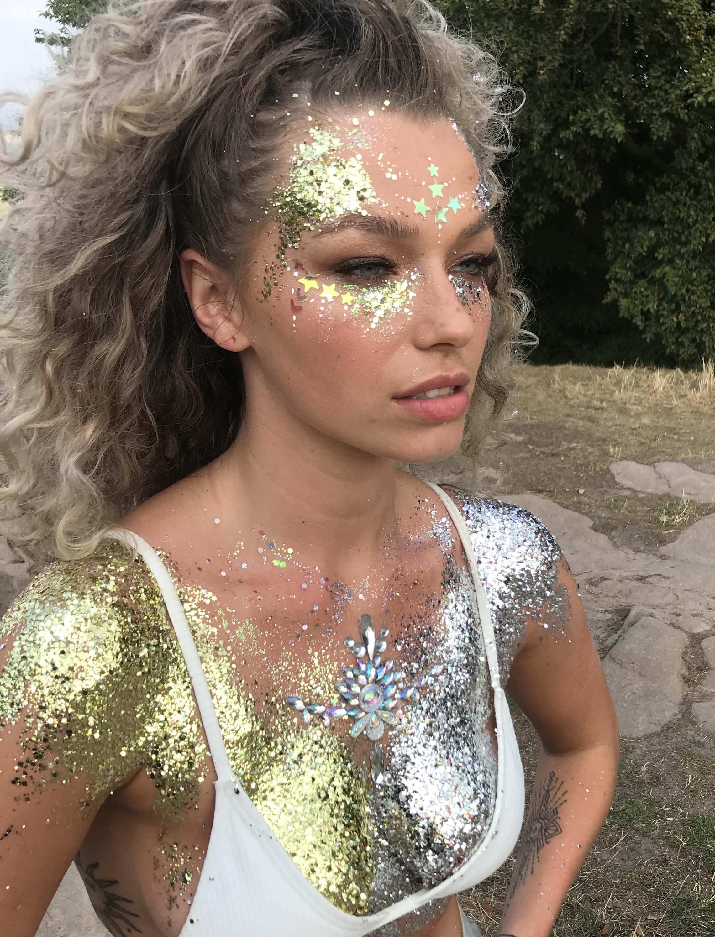 Golden Goddess - Gold Face Glitter | Upon A Sparkle WishUponASparkle