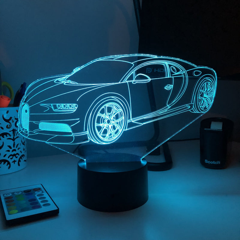 3d illusion lamp car