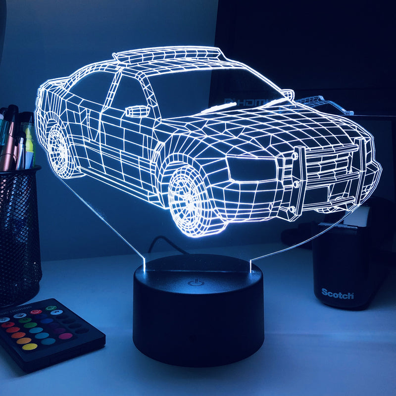 3d illusion lamp car