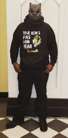 the king has no fear hoodie