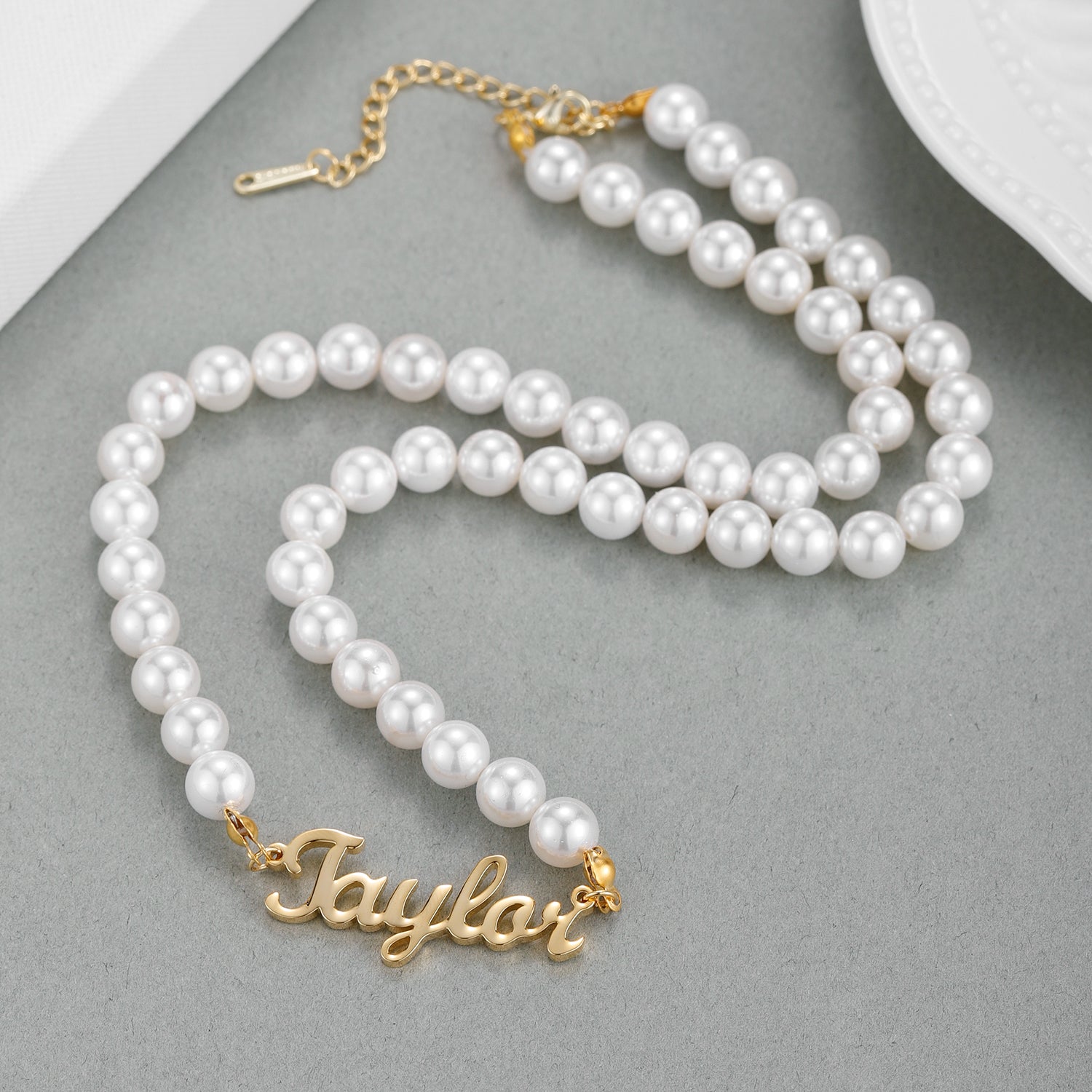 pearl necklace personalized