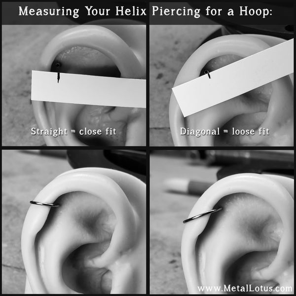 Measure Your Helix Piercing With This Helpful Picture Guide Metal Lotus