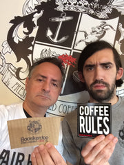 Fairhaven Baristas Chuck and Joe - "We Make The Coffee Rules"