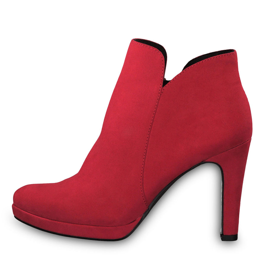 25316 Lipstick Red Ankle Boots 