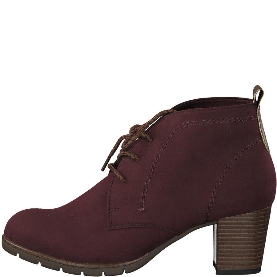 25107 Burgundy/Suede Ankle Boots 