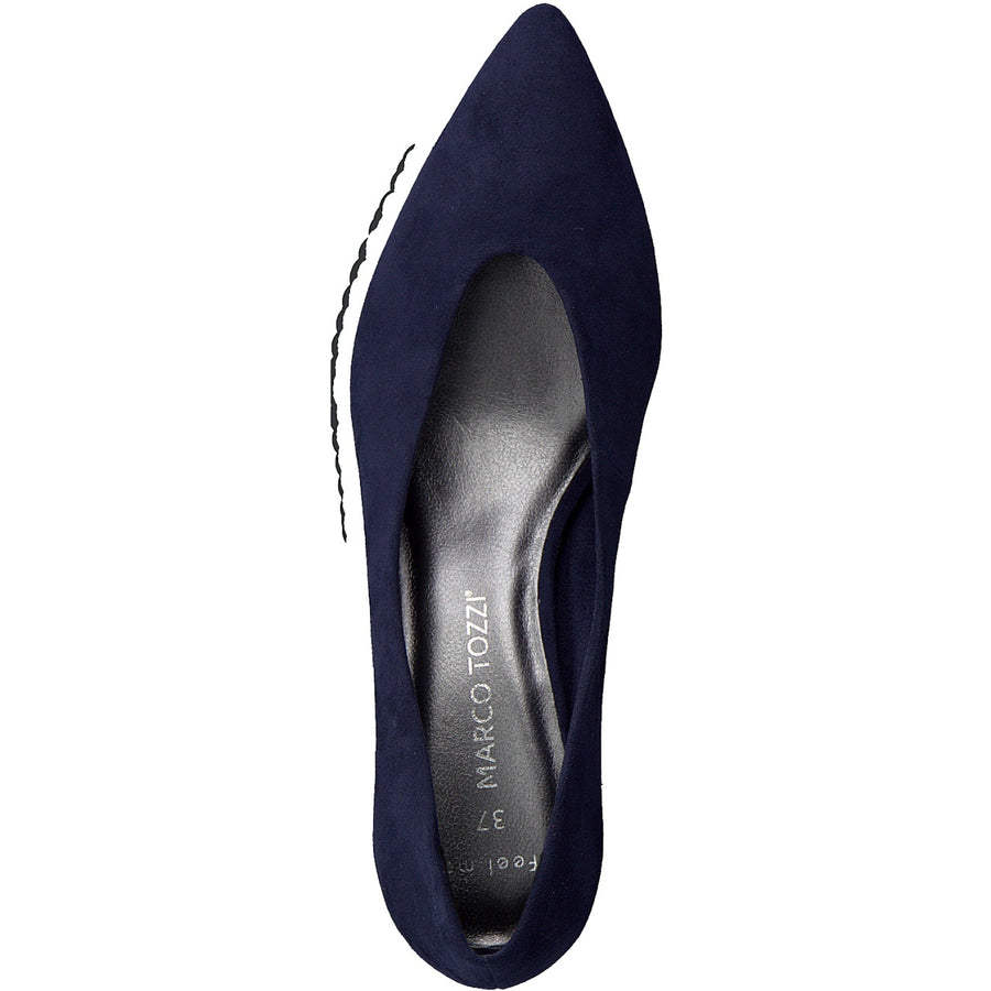 marco tozzi navy court shoes