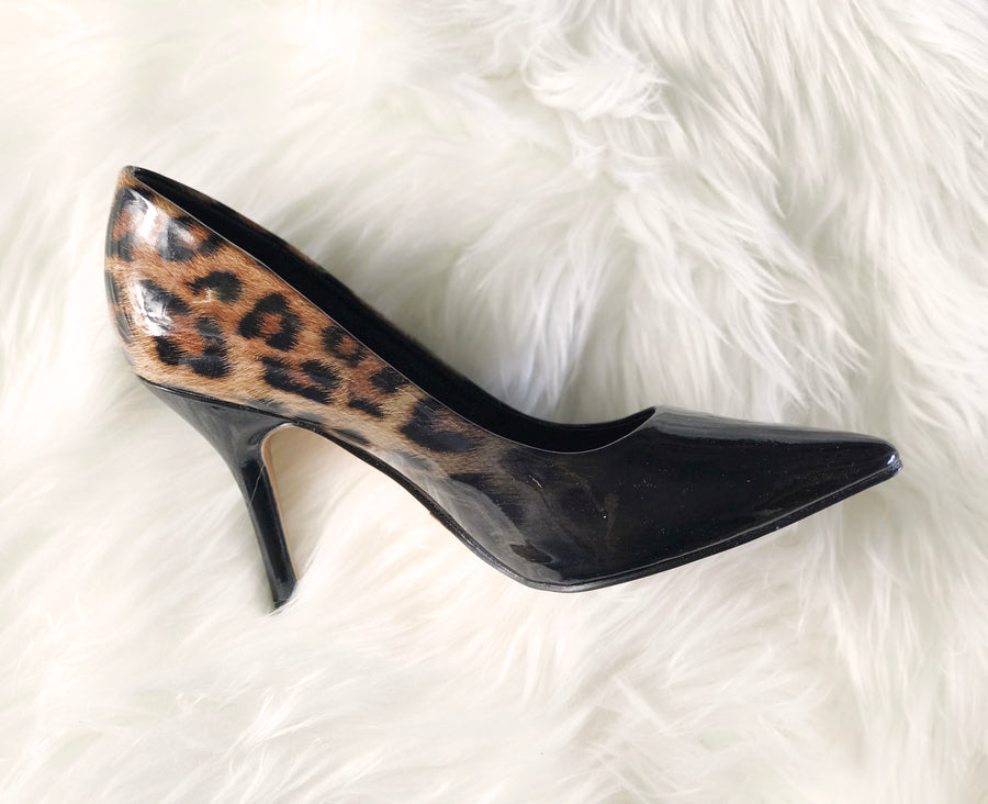 una healy leopard print shoes