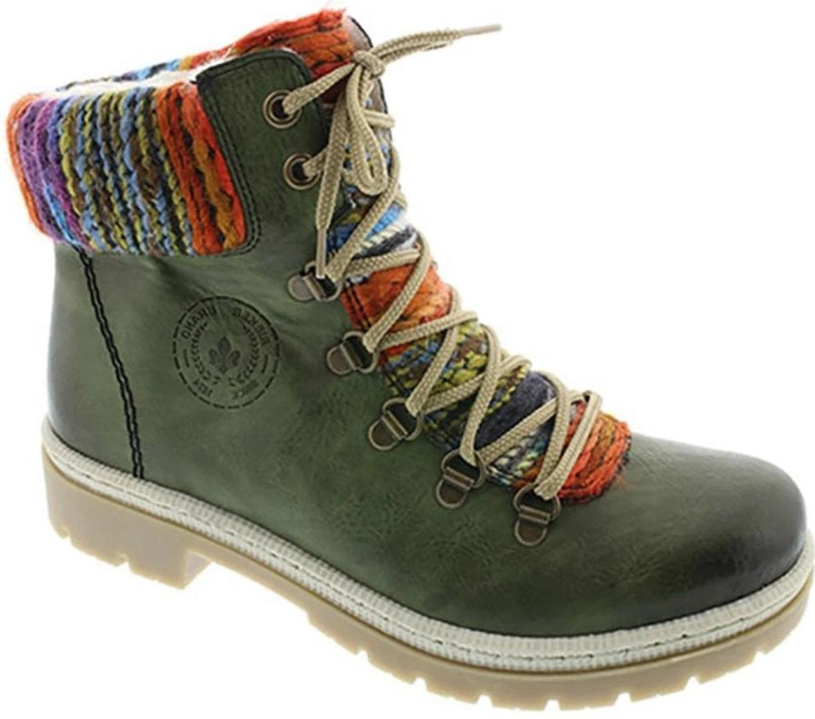 Rieker - Y9432 Leaf/Green Ankle Boots 