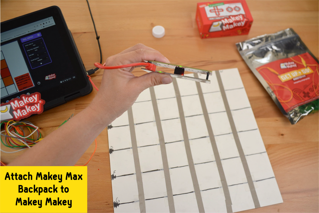 Attach Makey Max Backpack to Makey Makey
