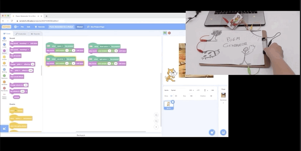 Lesson Eight Draw And Code A Poem Generator Joylabz Official Makey Makey Store