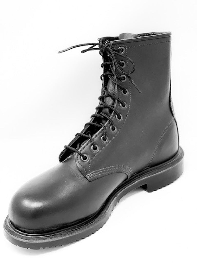 red wing black steel toe work boots