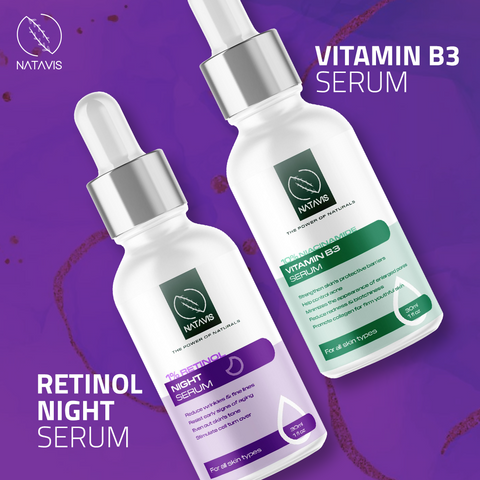 retinol serum & Vitamin B3 serum 