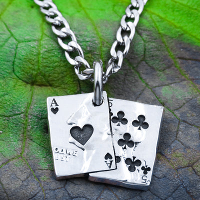 Spade Playing Card Pendant Necklace Stainless Steel Custom Engraving Poker  Punk Sports Necklaces Women Men Fashion Jewelry - AliExpress