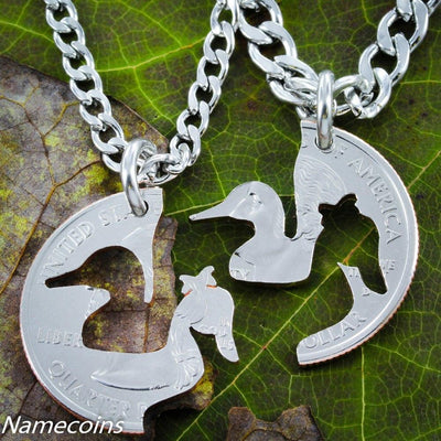 Duck jewelry, Handcrafted, Couples Necklaces – Namecoins