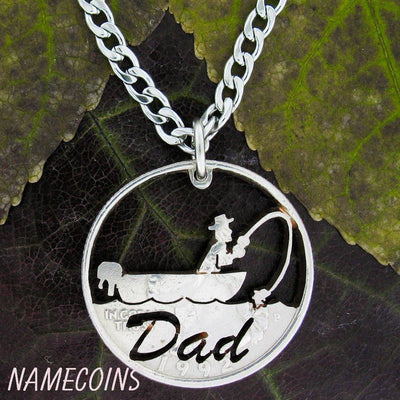 Fishing Necklace, Dad, Fathers Gift, Fisherman Handmade Jewelry