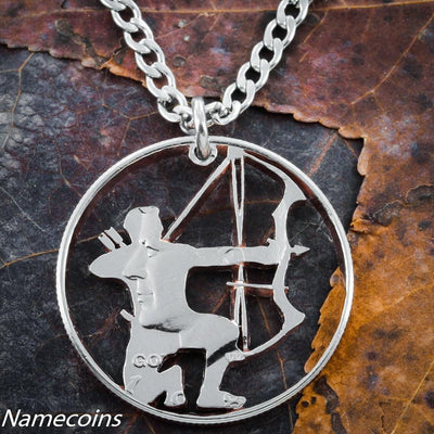 Buy Sterling Silver Archery Necklace, Sterling Silver Bow and Arrow Necklace,  Sterling Silver Archer Girl Necklace Online in India - Etsy