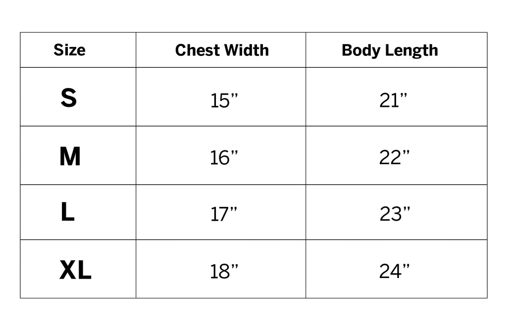 Sizing Guides – Streaker Sports