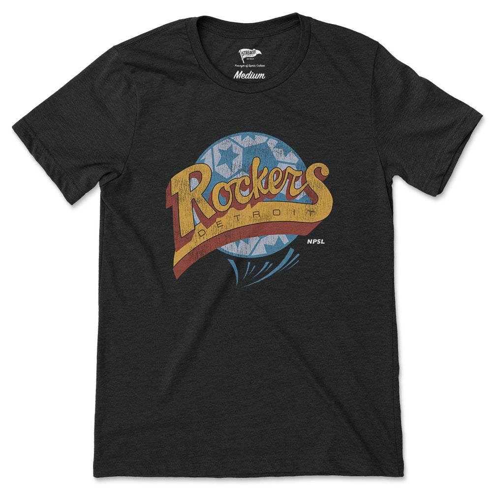 1990 Detroit Rockers Logo Tee