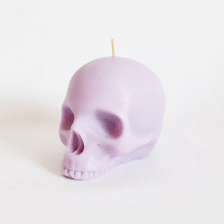 Half Jaw Skull Candle