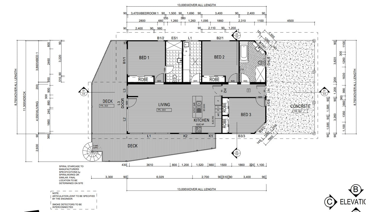 Transportable Building proposal First Floor Plan View - 2022