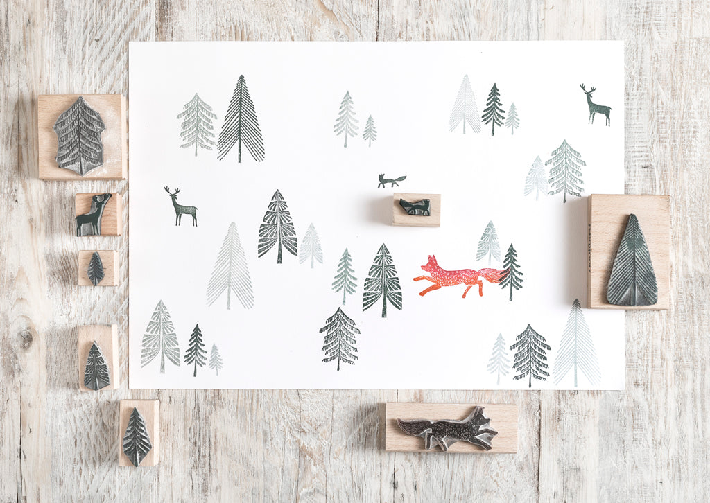 Download Christmas Rubber Stamps Christmas Stamps Christmas Card Making Stamp Noolibird PSD Mockup Templates