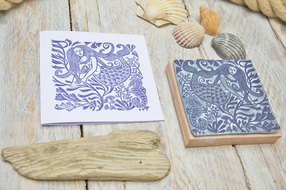 Mermaid Rubber Stamp – Noolibird