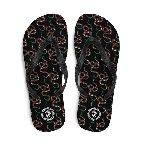 Snake Print Flip Flops - HipHatter