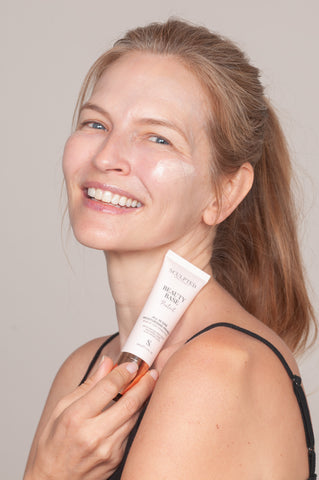 Model with Beauty Base SPF