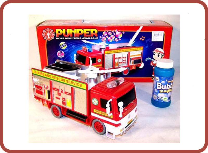 bubble fire truck