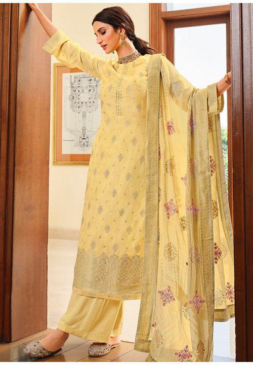 Yellow Silk Patiala Suit Salwar Kameez Punjabi Suit Phulkari Dupatta Custom  Stitched Made to Order Indian Wedding Dress Women Dresses - Etsy