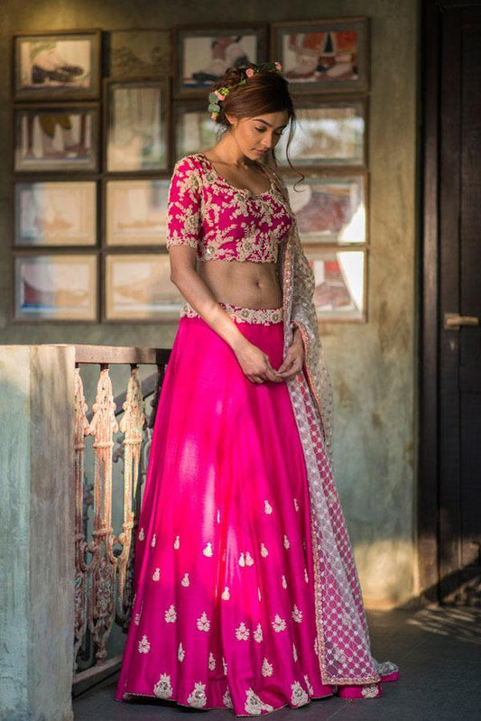 Royal Silk Bridal Red Kasab Lehenga Set SIYA6790INS – Siya Fashions