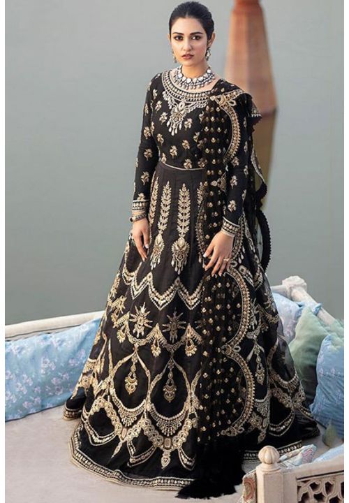 red gold and black indian wedding dress | Fashion by Soma Sengupta