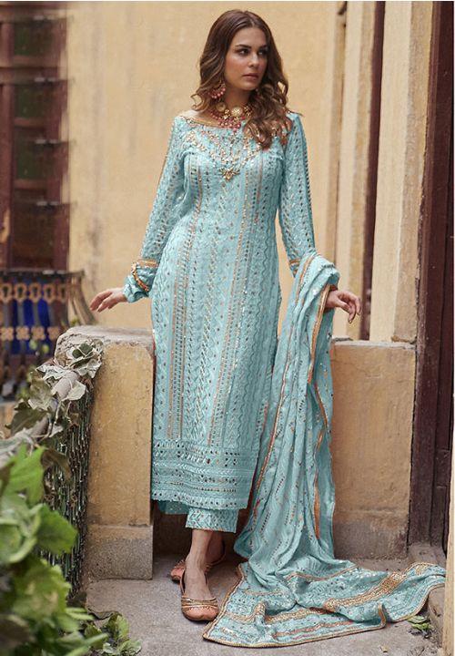 Pakistani Style S-199 Shree Fab(Shehnaz Arts) Designer Women Pant Suit at  Rs 1349 | Pakistani Dresses in New Delhi | ID: 23358336373