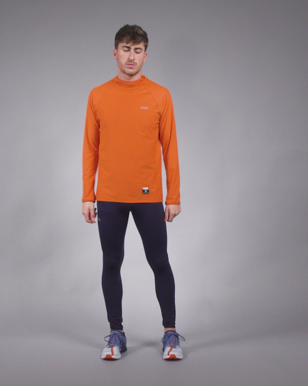 Orange & Blue Outfit Men ( Tight + Hoodie) – The Running Republic