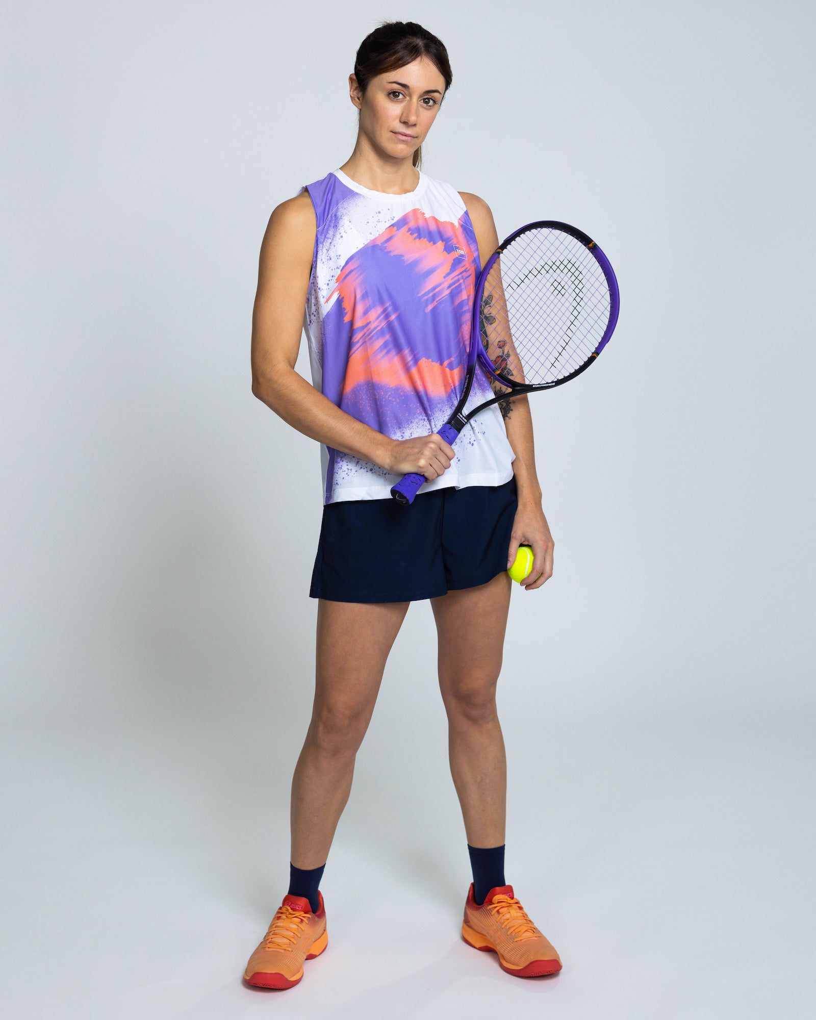 Conjunto Tenis y Padel (Top Blanco + Pantalón Azul) – The Running Republic