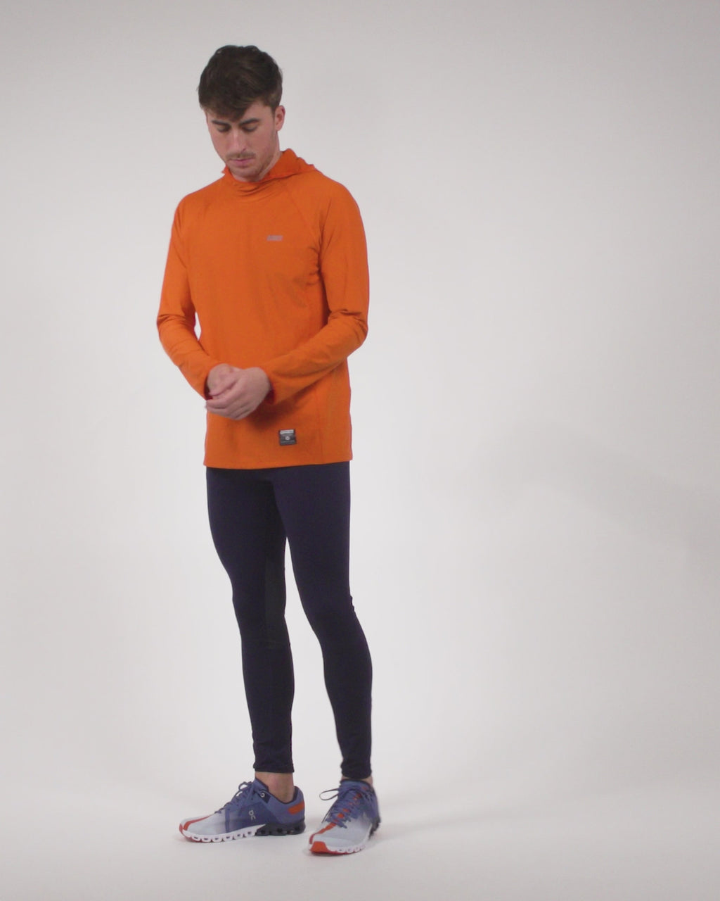 Orange & Blue Outfit Men ( Tight + Hoodie) – The Running Republic