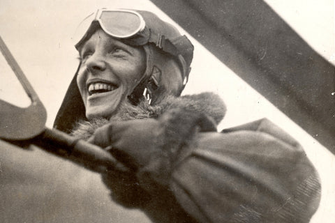 Amelia Earhart Flying