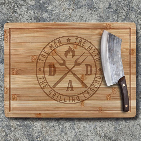 Legendary Dad Gift Cutting Board for Father's Day