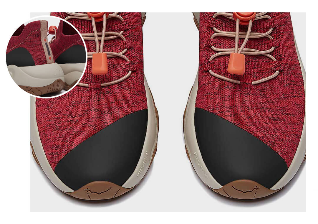 Dark Red Cazorla I Women Travel Hiking Sneakers | UIN FOOTWEAR Official