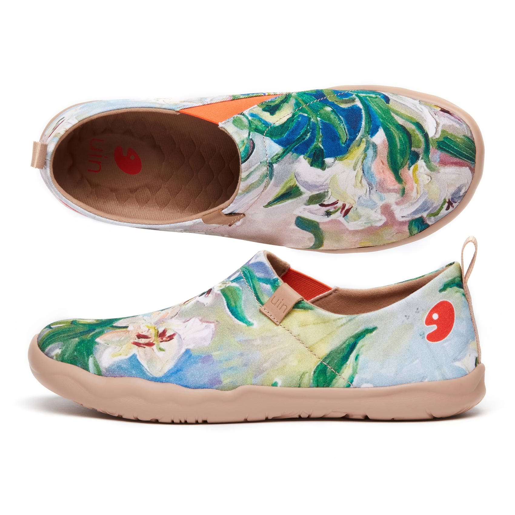 Yawning Lily Toledo I Women Art Canvas Shoes | UIN FOOTWEAR Official
