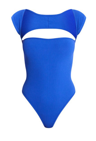 Blue bodysuit