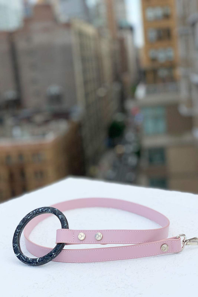 blush pink dog leash