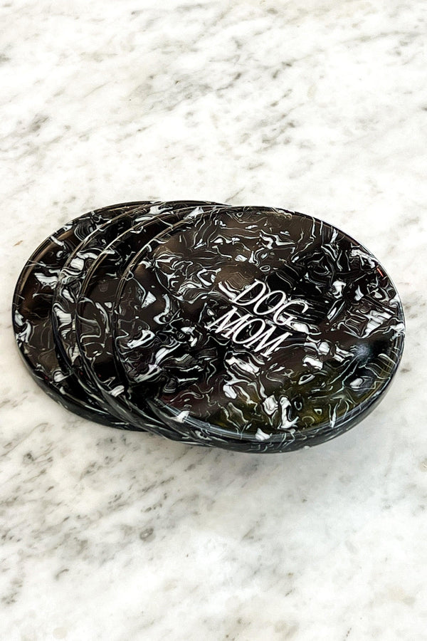 Black Marble Acrylic Coaster