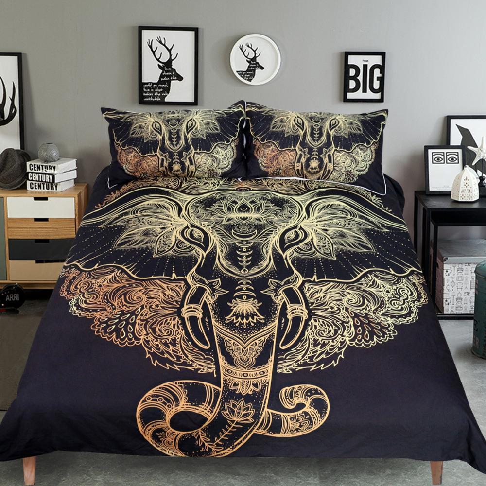 Premium Bohemian Elephant Goddess Bedding Set Wiki Wiseman