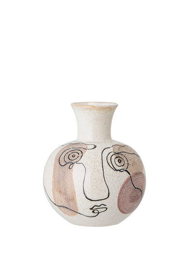 Irini White Face Vase from Bloomingville