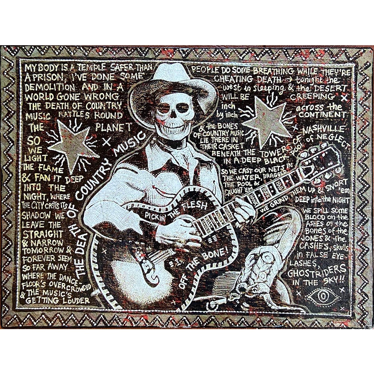 Death Of Country Music - Song Paintings Print #7